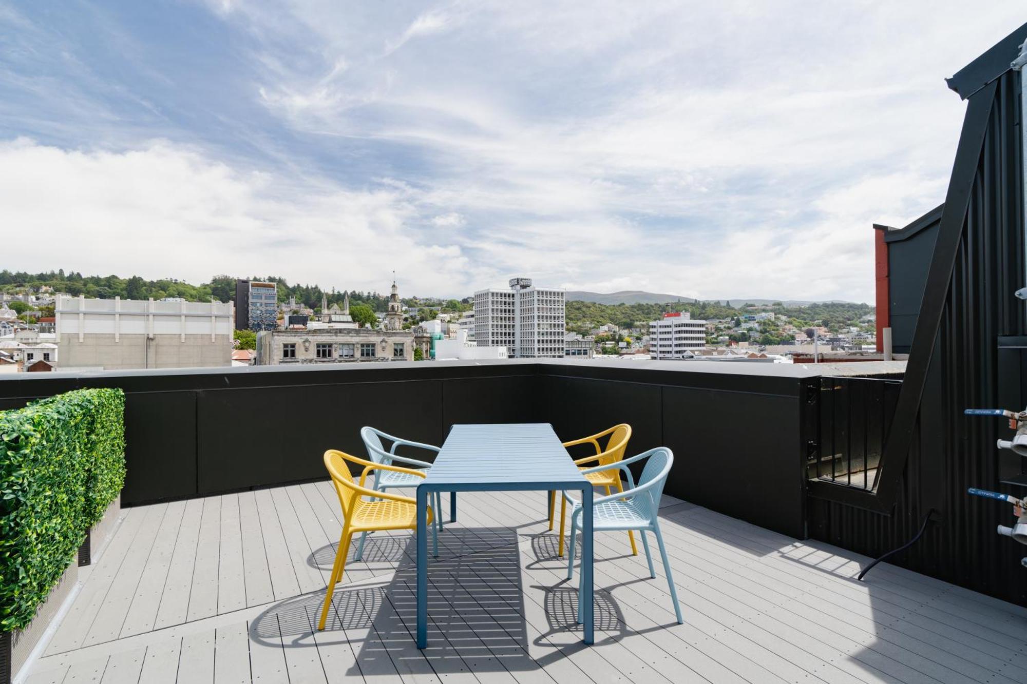 The Chamberson Hotel Dunedin Exterior photo Rooftop terrace